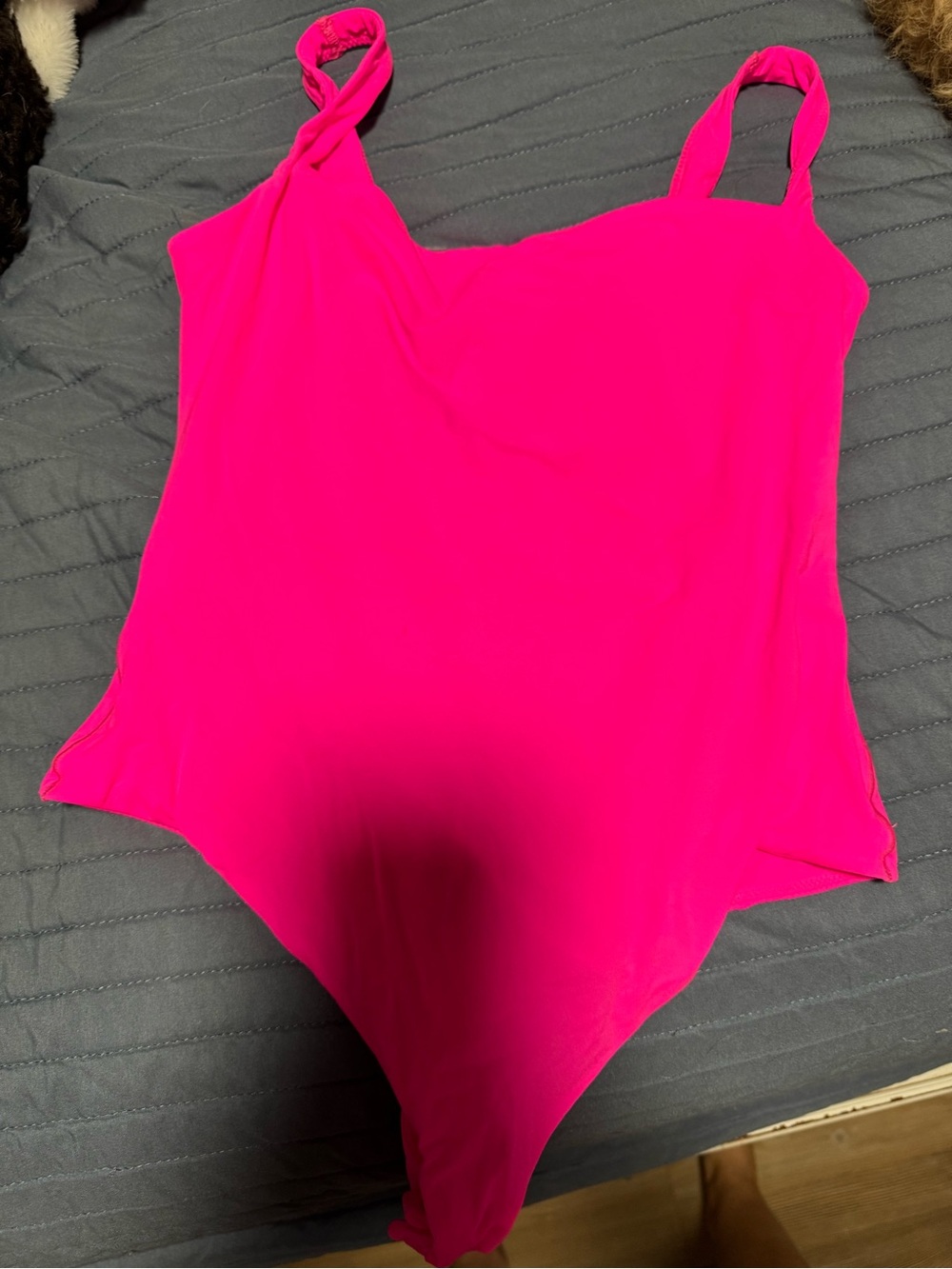 SKIMS Hot Pink Bodysuit